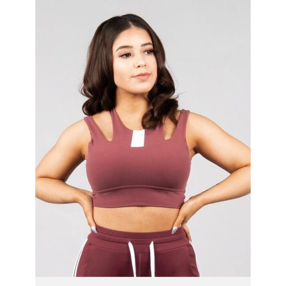 Buffbunny Extra Large Soulstice Mauve High Neck Sports Bra